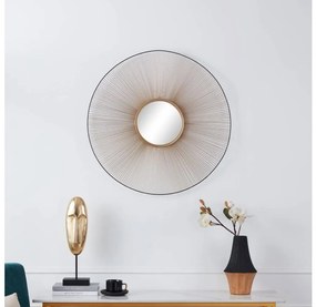 Eglo 425033 - Nástenné zrkadlo ESASHI pr. 76 cm zlatá/čierna