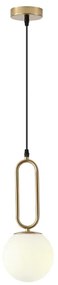 Luster na lanku 1xE27/40W/230V mosadz