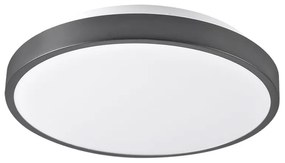 PLX Stropné svietidlo LED JOHN, 15 W, denné biele svetlo, 29 cm, okrúhle, čierne