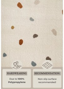 Krémový detský koberec 120x170 cm Funny Dots – Hanse Home
