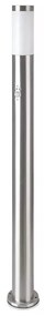 V-Tac Vonkajšia lampa so senzorom 1xE27/60W/230V IP44 110cm matný chróm 8967