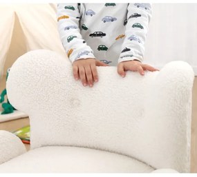 Detské kreslo TOBI biele