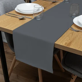 Biante Dekoračný behúň na stôl Rongo RG-076 Sivý 20x120 cm