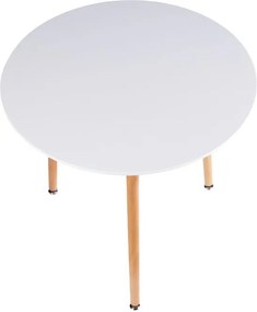 Bestent Jedálenský stôl 80cm Anello Triple White