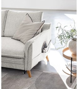 Béžová rozkladacia rohová pohovka (ľavý roh) Charming Charlie – Miuform