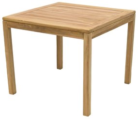 DEOKORK Záhradný stôl pevný FLORA 90x90 cm (teak)