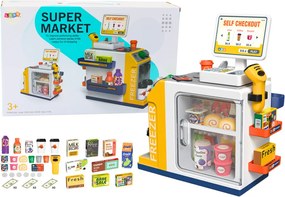 LEAN Toys Supermarket set Pokladňa Skener Svetlá a zvuky