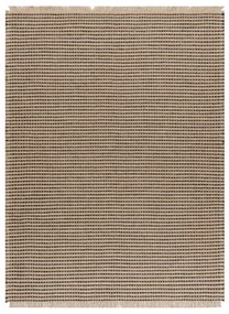 Koberec JUTE 3652 so strapcami čierny / béžový