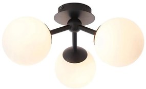 Endon 93489 - Kúpeľňový prisadený luster FRIO 3xG9/3W/230V IP44 čierny