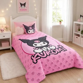 Letná prešívaná prikrývka / prehoz na posteľ Kuromi – rozmer 150 × 250 cm