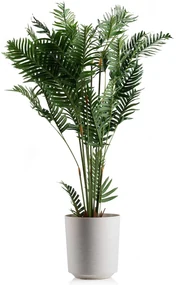 PLASTOVÝ KVETINÁČ ALOE TX 28,5X32 CM KRÉMOVÁ