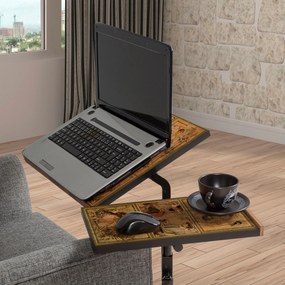 PC stolík Gaudius (Borovica atlantic + Čierna). Akcia -16%. Vlastná spoľahlivá doprava až k Vám domov. 1072175