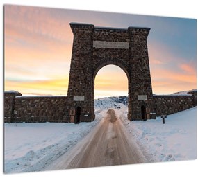 Obraz brány, Yellowstone (70x50 cm)