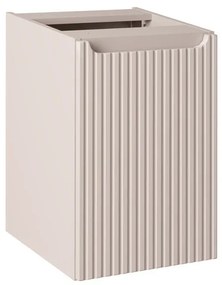 Závěsná skříňka pod umyvadlo Nova Cashmere s deskou a košem na prádlo 120 cm kašmírová/dub casella