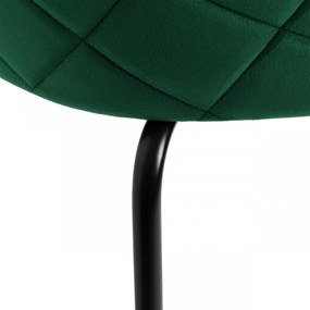 Čalúnená designová stolička ForChair IV zelená