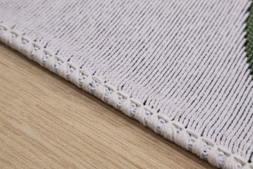 Praktik home, TRHÁK: Detský kusový koberec Natur Dinosaurus, 80x150, zelená, detská izba