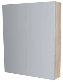 Mereo, Mereo Kúpeľňová zrkadlová skrinka 80 cm, galerka, 2 x dvierka, Multidecor, Blonde Liberty Elm, MER-CN798G82BLE1