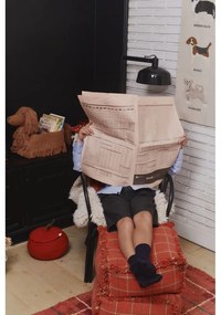 Červený detský sedací vak Mapple Red – Lorena Canals