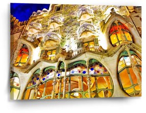 Sablio Obraz Barcelona Gaudi Casa Batllo 1 - 90x60 cm