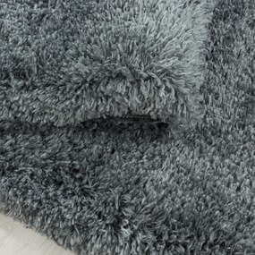 Ayyildiz koberce Kusový koberec Fluffy Shaggy 3500 light grey kruh - 200x200 (priemer) kruh cm