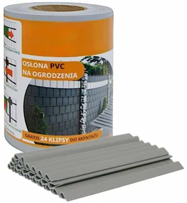 Ekspand Tieniaca fólia na plot 19cm x 35m 450g/m2 Svetlo šedá + spony 24ks