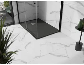 Mexen Stone+, obdĺžniková vanička z minerálneho kompozitu 120 x 80 cm, antracitová, 44718012
