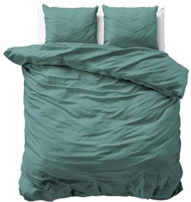 Súprava bavlnenej posteľnej bielizne „Abelle Dark Green", 200 x 200/260 cm