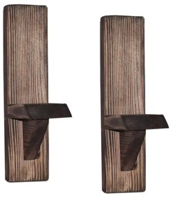 SADA 2x Nástenná polica RAF smrek