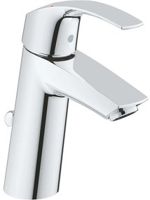 GROHE Eurosmart páková umývadlová batéria s odtokovou súpravou s tiahlom, výška výtoku 83 mm, chróm, 23322001