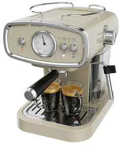 SILVERCREST® KITCHEN TOOLS Espresso kávovar Retro 1973 SEML 1050 A1, krémový (100364393)