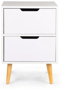 Nočný stolík Corey biela