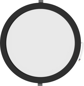 Mexen LDRR, LED stropné svietidlo na zapustenie, priemer 12 cm 30 cm, 24W, neutrálna - 4000K, 1920 lm, čierna - L210-030-2440-70