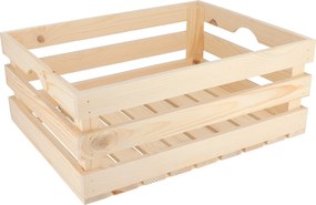 ČistéDrevo Drevená debnička 50 x 39 x 20 cm (vhodná na ovocie)