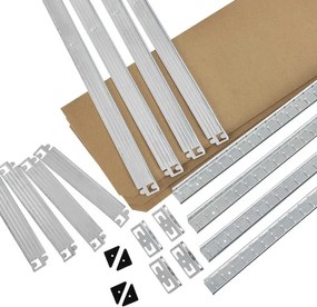 Kovový regál Easy 2 ks 160x80x40 cm, 4 police, nosnosť 640kg