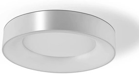 Stropné LED svietidlo Sauro, Ø 40 cm, strieborná