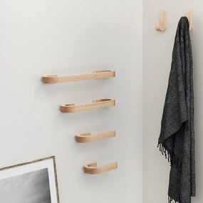 Gedy Gedy, KENTA sušiak uterákov 450x1610x21mm, čierna/bambus, 303141