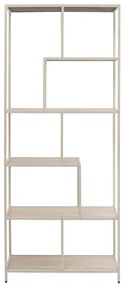 Loftie regál 77x185 cm sivo-béžový