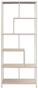 Loftie regál 77x185 cm sivo-béžový