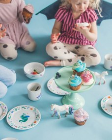 Bella Rose Detský porcelánový tanier Drak Ø 19 cm