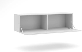 Závesný TV stolík Vivien 140 cm biely lesk