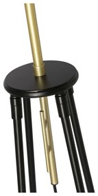 Čierna stojacia lampa (výška 154 cm) Tegola - Candellux Lighting