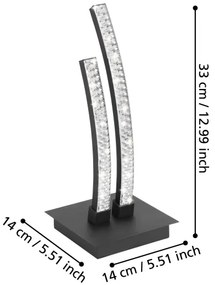 Eglo 99804 - LED Stolná lampa LEJIAS LED/8W/230V
