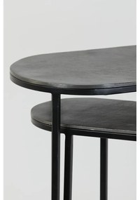 Kovové odkladacie stolíky v súprave 2 ks 26x53 cm Bocov – Light &amp; Living