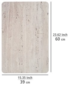 Svetlohnedá kúpeľňová predložka z kremeliny 39x60 cm Puna – Wenko