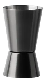 Barmanská odmerka čierna matná 2 a 4 cl – Basic Bar - 593789