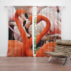 Sablio Záves Plameniaky 2: 2 ks 140x250 cm