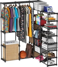 Otvorená šatníková skriňa Keeper 6.0 čierna