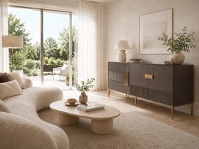 Komoda Stilig ST102 160 cm grafit/zlatá