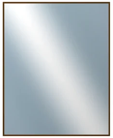 DANTIK - Zrkadlo v rámu, rozmer s rámom 80x100 cm z lišty Hliník hnedá (7269211)