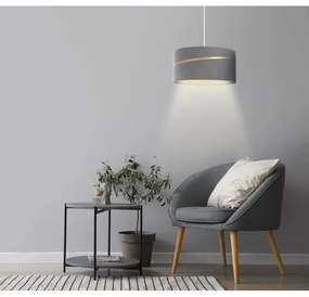 Luster na lanku SWING 1xE27/60W/230V šedá/zlatá